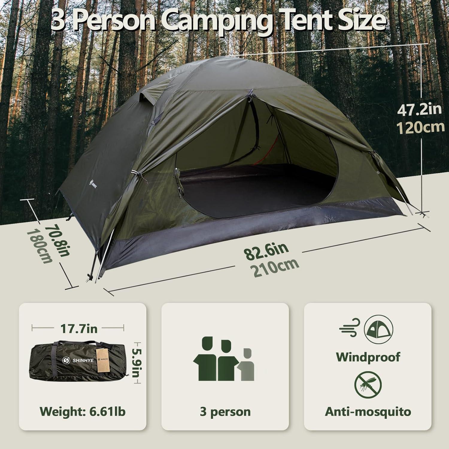 Tienda SUV ShinHye para 3 Personas, Impermeable 2.99m x 2.99m