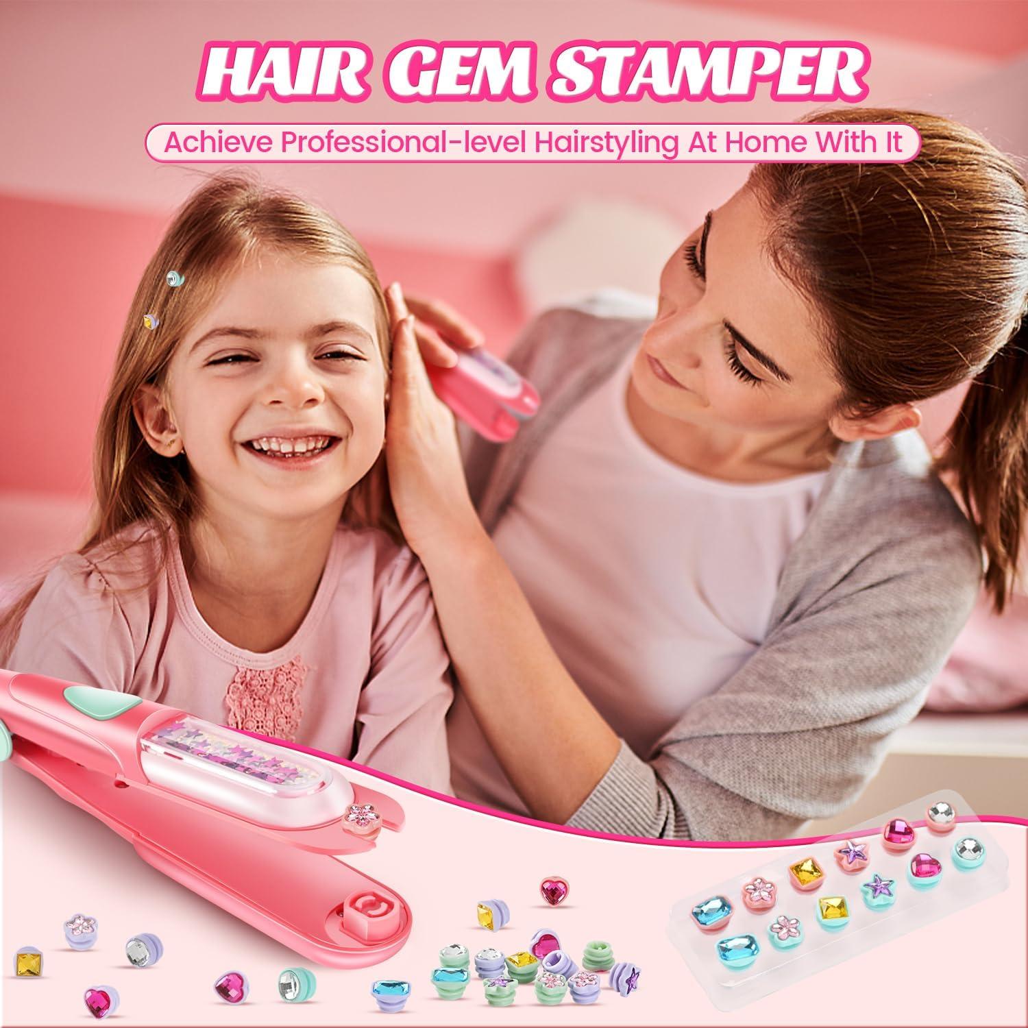 Kit de Sello de Gemas para Cabello Kidzkube - 24 Gemas