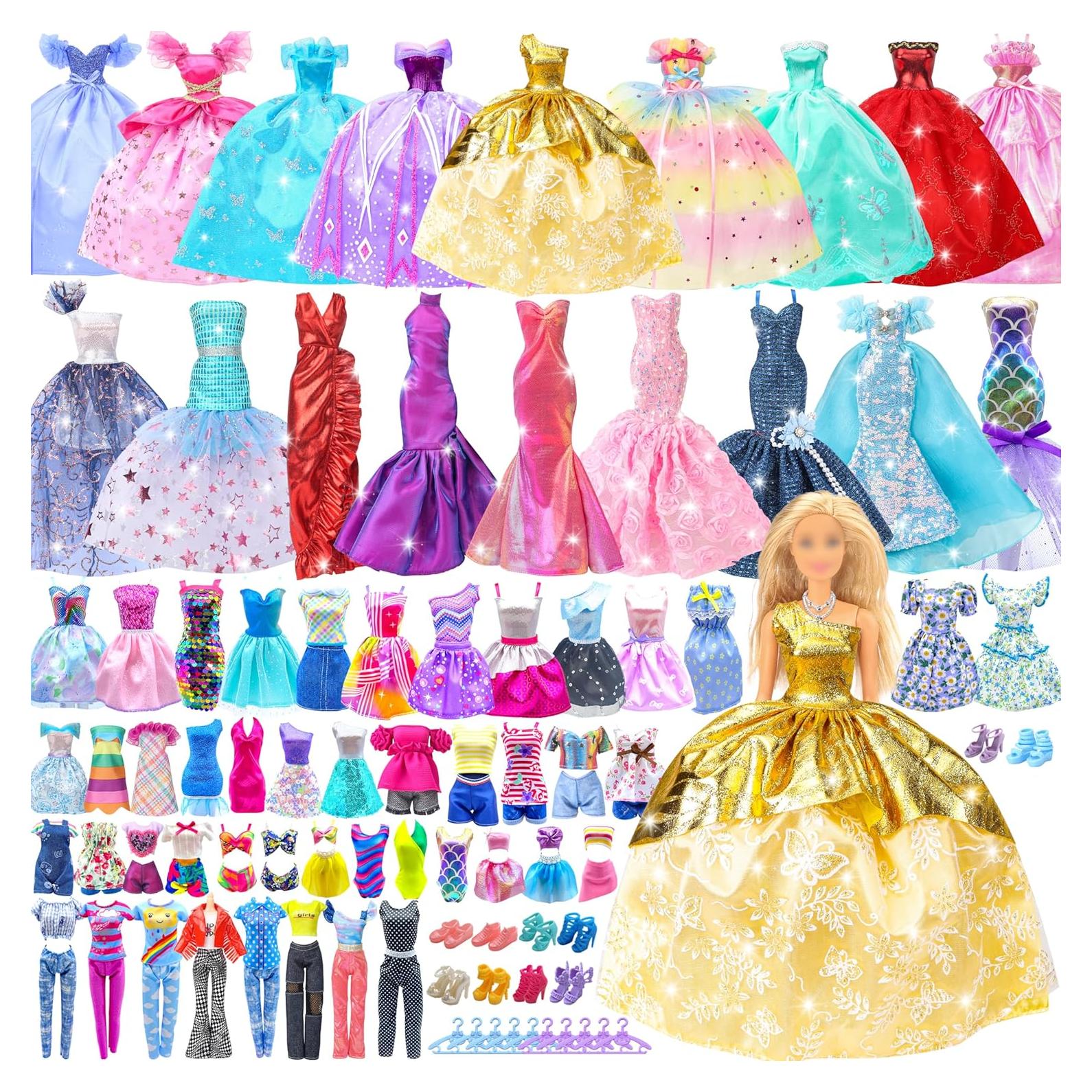 Paquete de 50 Ropa y Accesorios para Muñecas Style Shine