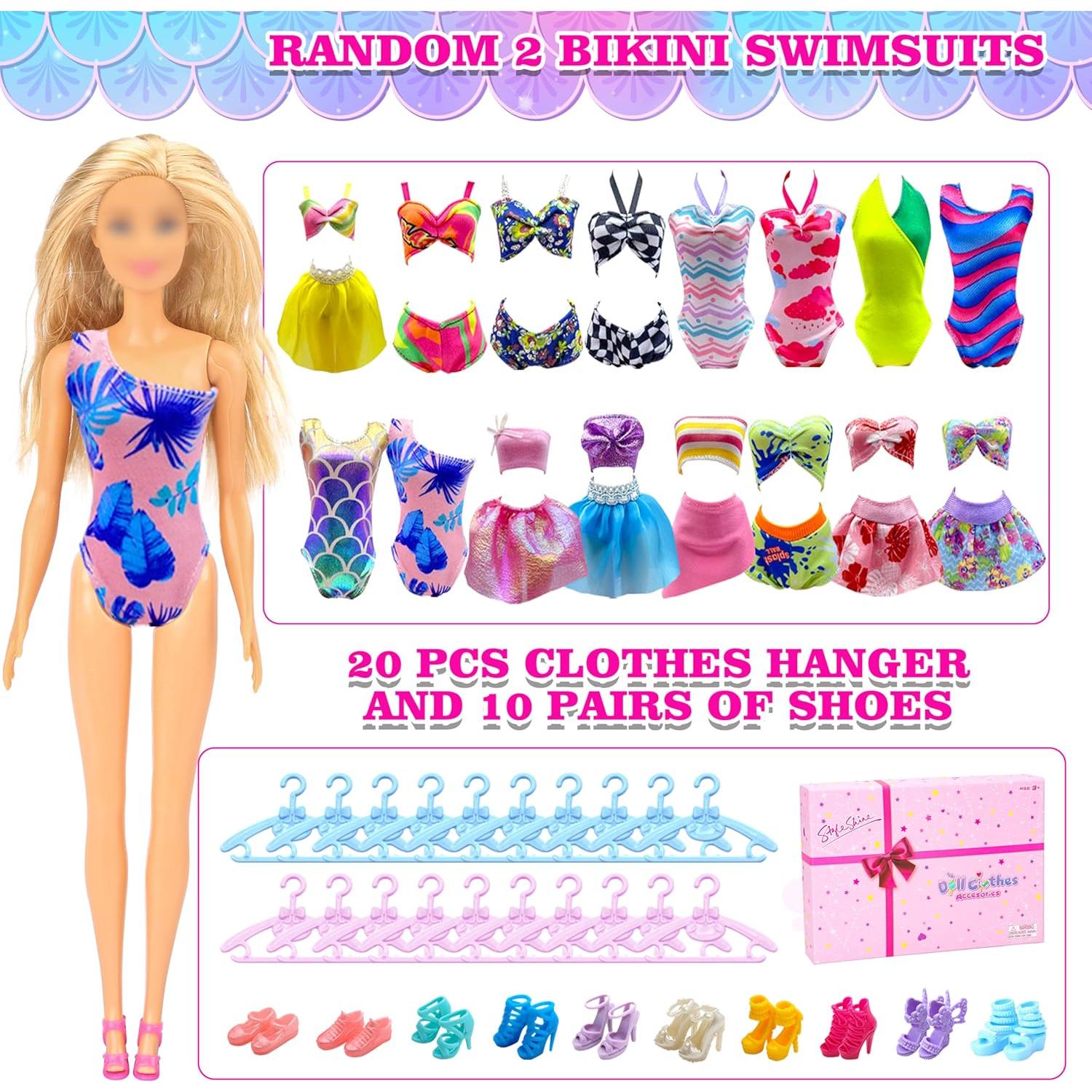 Paquete de 50 Ropa y Accesorios para Muñecas Style Shine