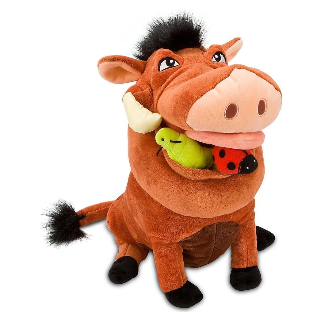 Disney Store The Lion King 14" Pumbaa Plush Stuffed Animal Toy