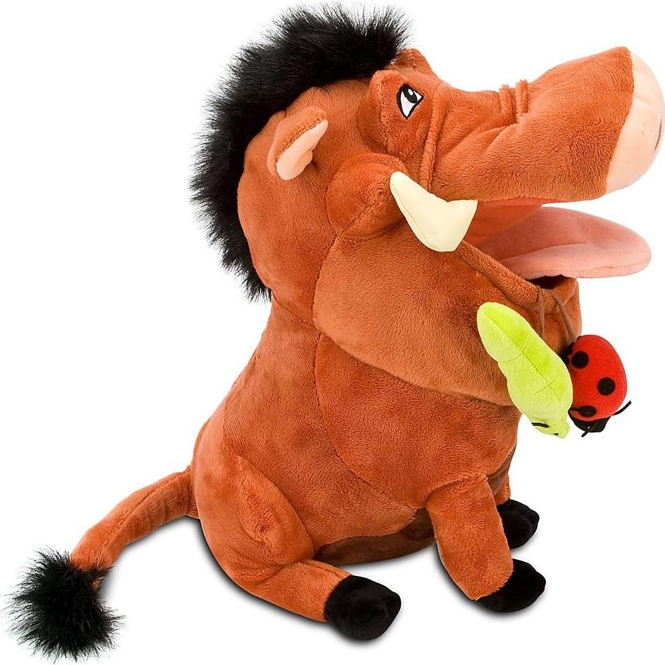 Disney Store The Lion King 14" Pumbaa Plush Stuffed Animal Toy