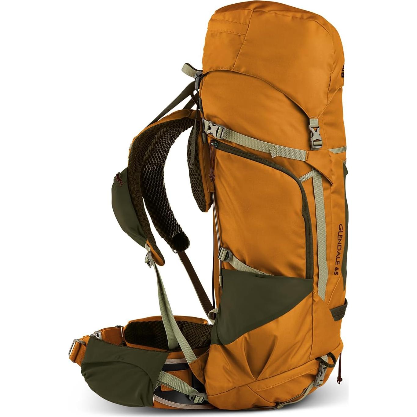 Kelty Glendale 65L – 105L Multiday Backpacking and Thru Hiking Pack, Fit Plus Customized Suspension, Shoulder Strap Pockets, Long Haul Hiking Backpack, 2024 (Cathay Spice, 65L)