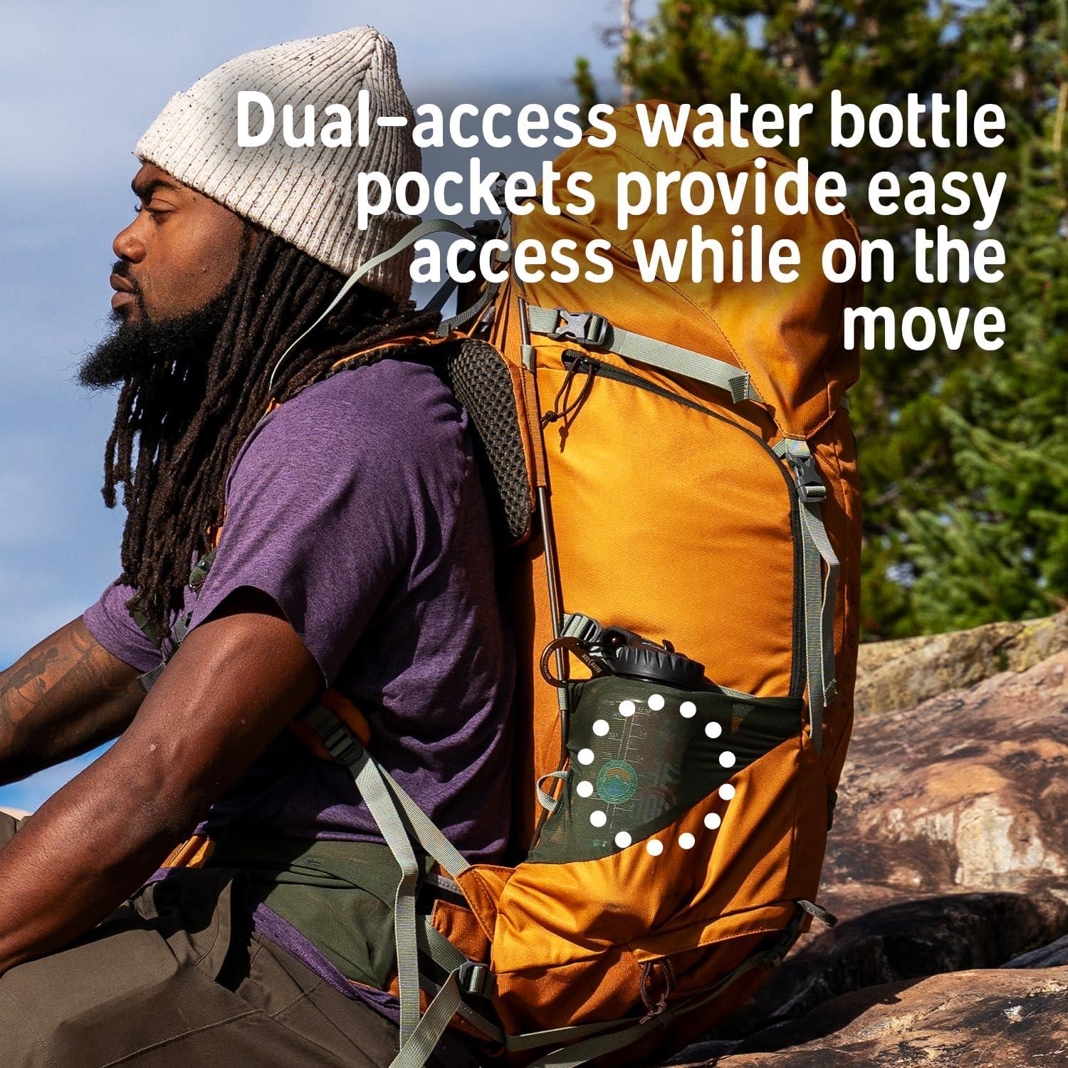 Kelty Glendale 65L – 105L Multiday Backpacking and Thru Hiking Pack, Fit Plus Customized Suspension, Shoulder Strap Pockets, Long Haul Hiking Backpack, 2024 (Cathay Spice, 65L)