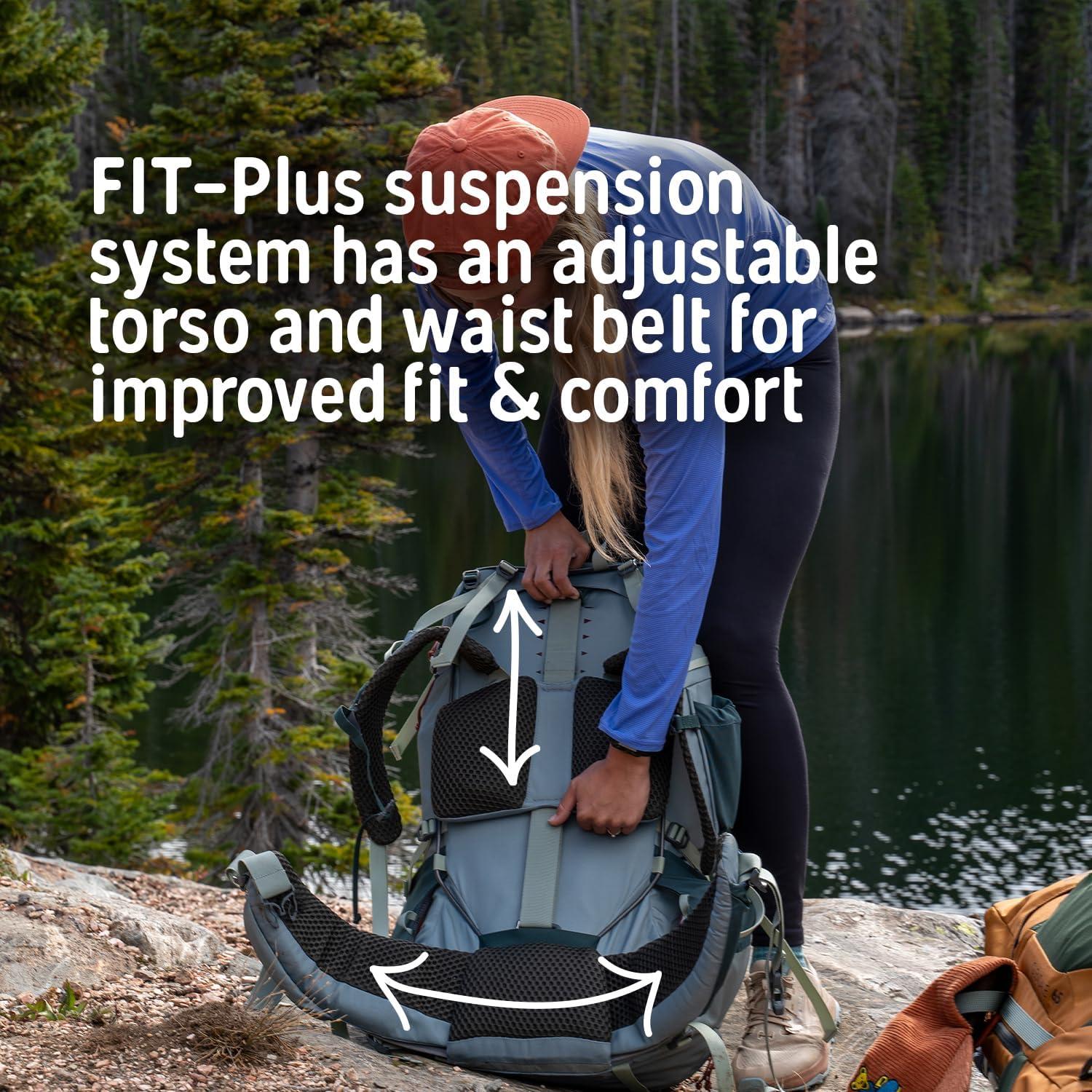 Kelty Glendale 65L – 105L Multiday Backpacking and Thru Hiking Pack, Fit Plus Customized Suspension, Shoulder Strap Pockets, Long Haul Hiking Backpack, 2024 (Cathay Spice, 65L)