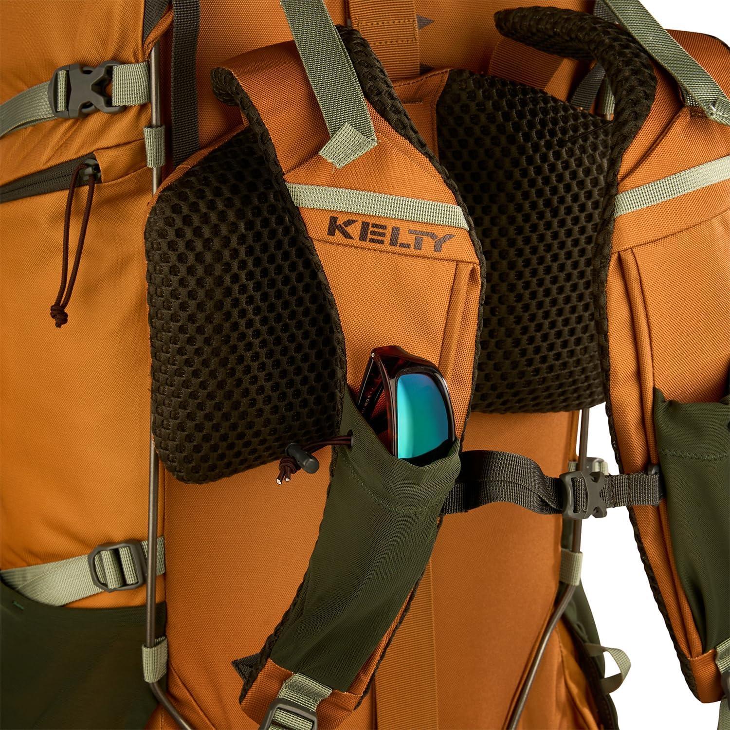 Kelty Glendale 65L – 105L Multiday Backpacking and Thru Hiking Pack, Fit Plus Customized Suspension, Shoulder Strap Pockets, Long Haul Hiking Backpack, 2024 (Cathay Spice, 65L)