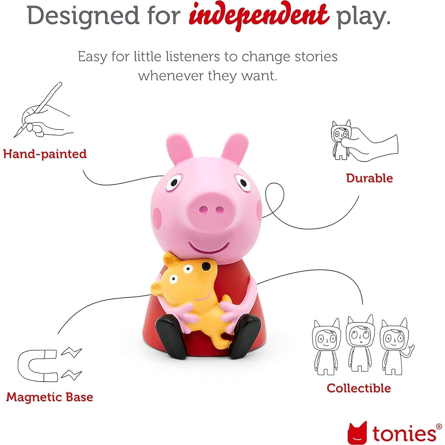 Figurita de audio Peppa Pig Tonies con 9 historias