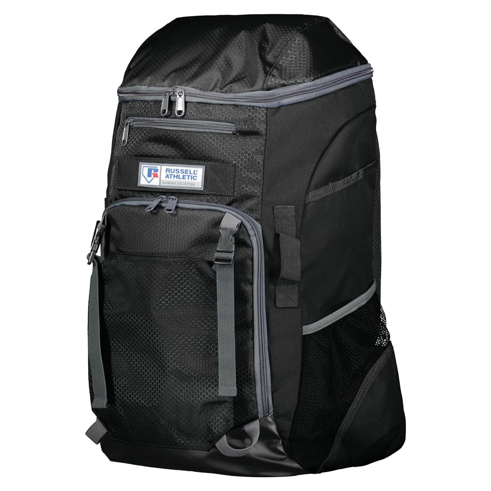 Mochila Diamond Gear Russell Athletic Negra 21L 33x53x18cm