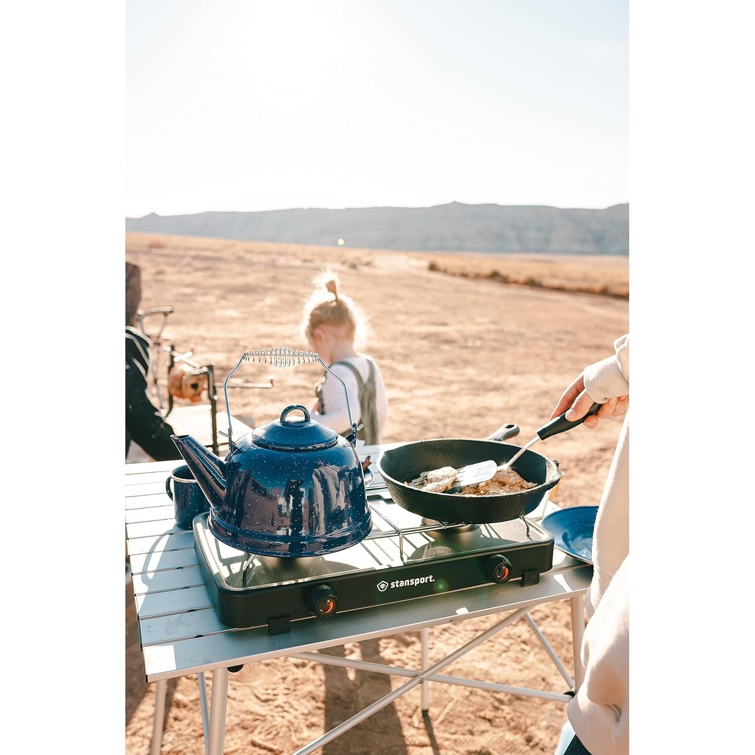 Estufa de Propano Portátil Stansport 2 Quemadores 8200 BTU
