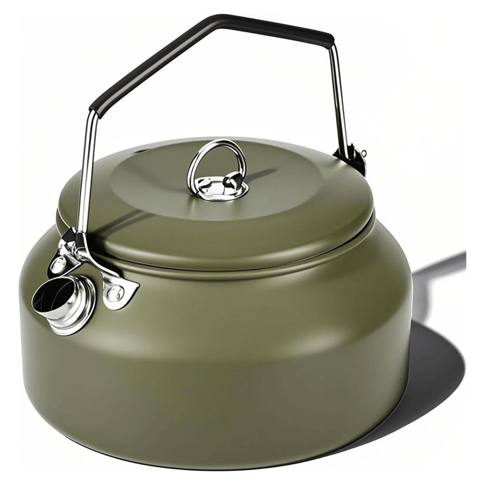 Hervidor de Camping VEADOOLLY 1L Acero Inoxidable Verde