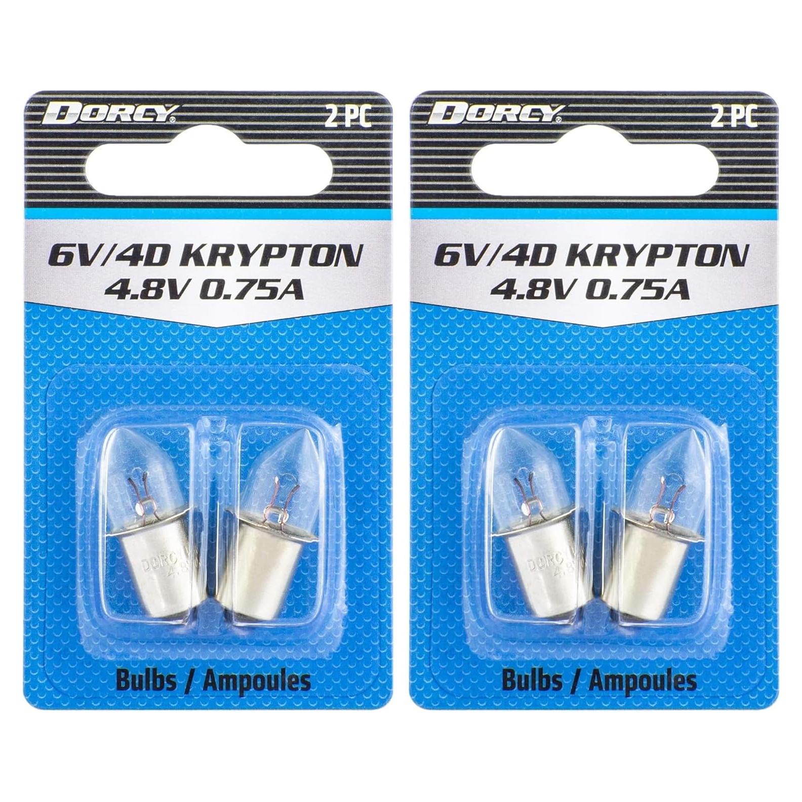 Bombilla de Reemplazo Dorcy 6V Krypton 0.75A Paquete de 2