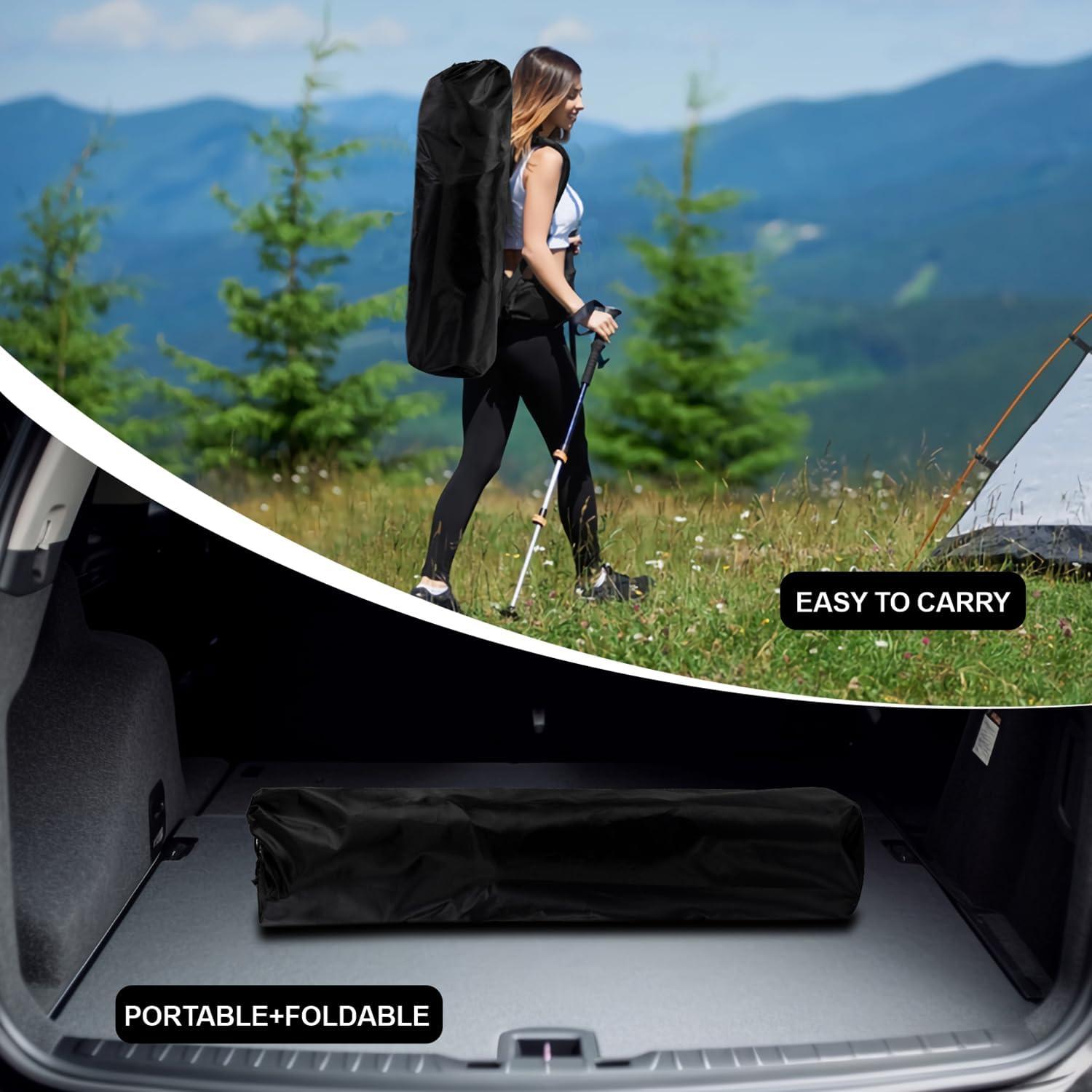 apollo walker Beach Chair,Portable Adults Stable Comfortable Folding Patio Lawn Chairs for Outdoor,Breathable Comfy Moon Round Chair Support to 500LBS,for Camping & Fishing & Barbeque,Gray