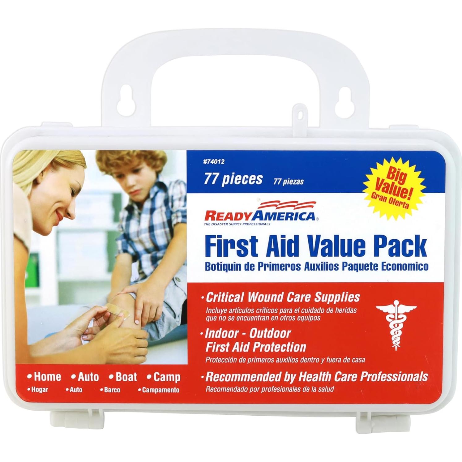 Kit de Primeros Auxilios Ready America 74012 - 77 Piezas