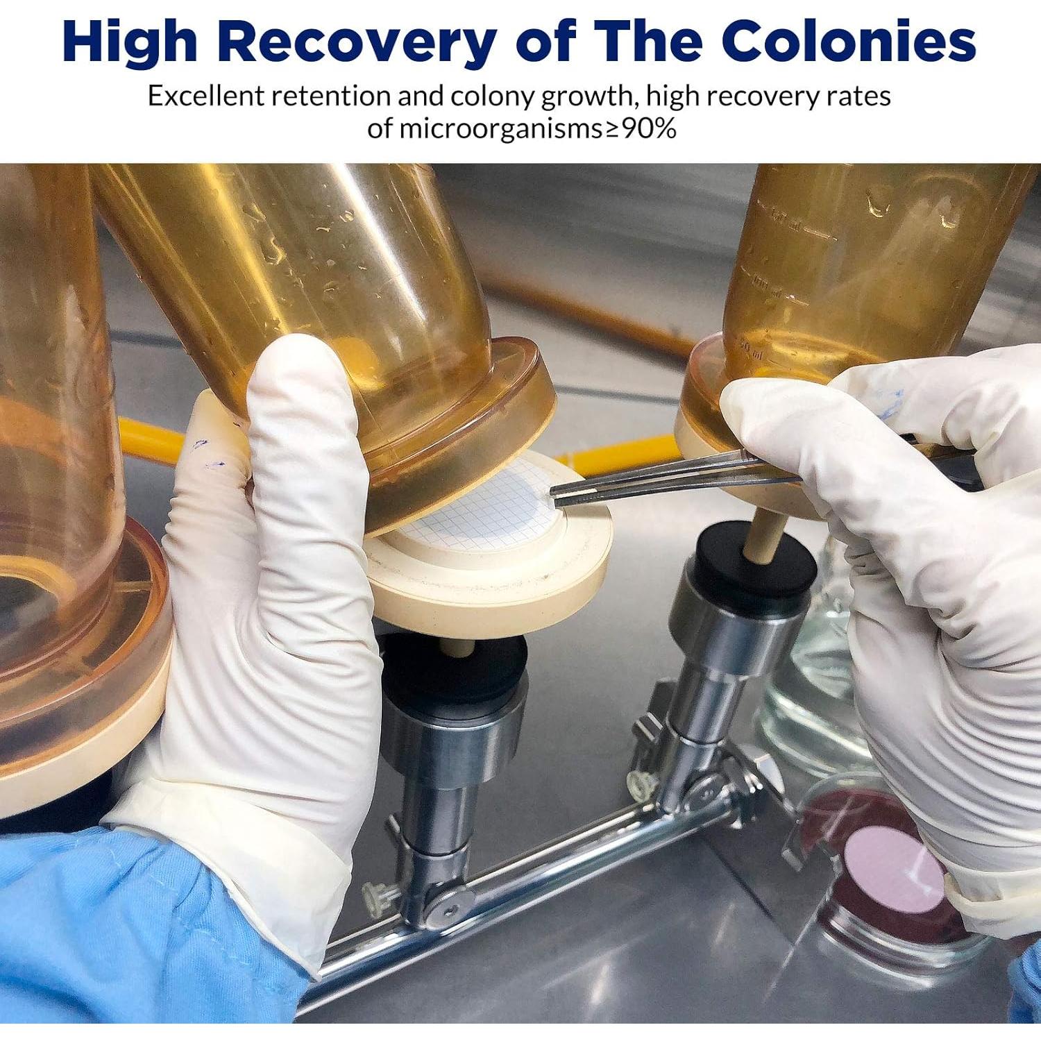 Filtro de Membrana MCE 47 mm 0.45 um Estéril 100 Unidades