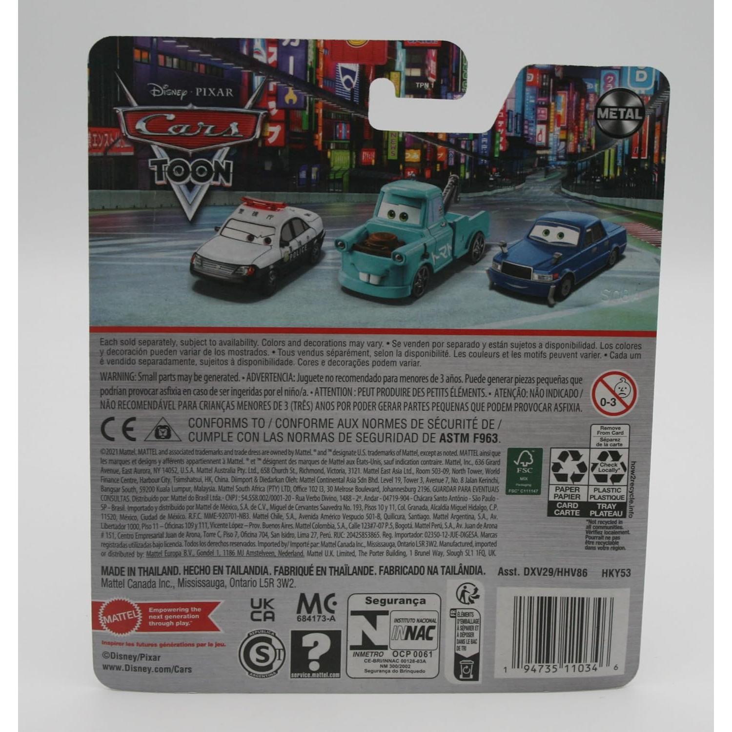 Vehículo Die-Cast Mater Tokyo Mater 1:55 Mattel Toys