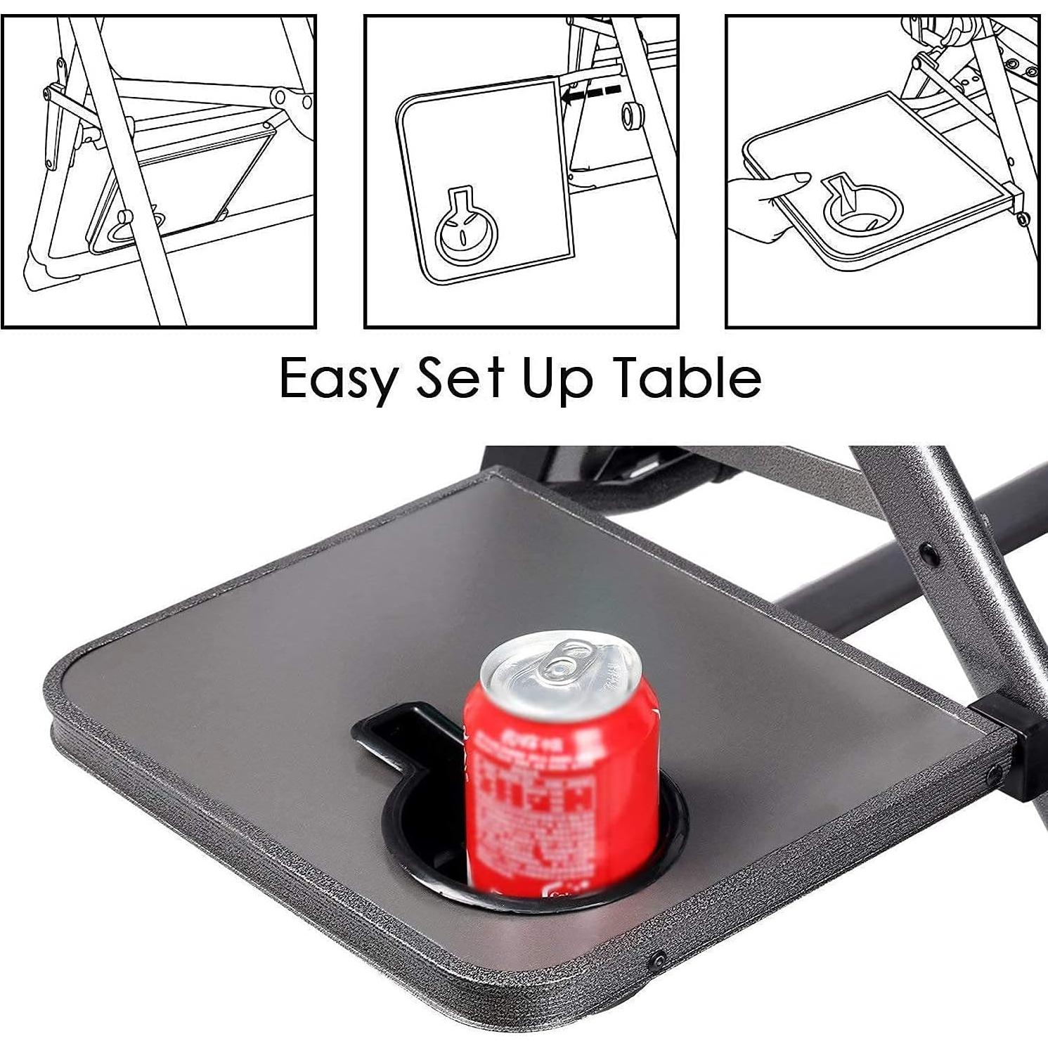 EVER ADVANCED Oversize XL Zero Gravity Recliner Padded Patio Lounger Chair with Adjustable Headrest Support 350lbs (Green)