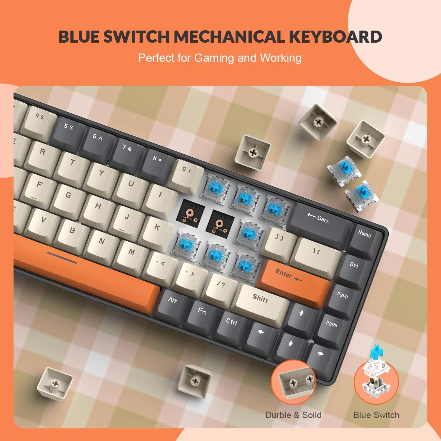 Teclado Mecánico ZIYOU LANG RK-T8PR0 68 Teclas RGB TKL
