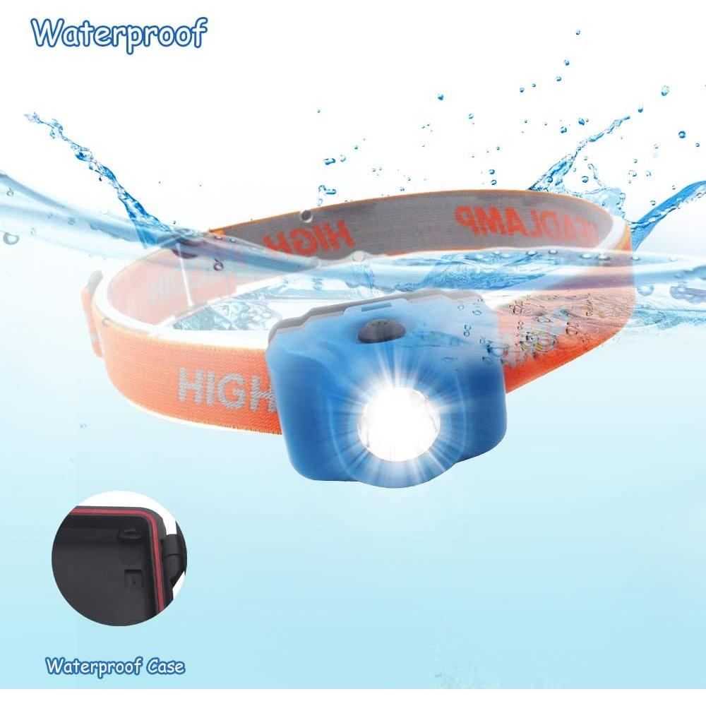 Paquete de 4 Linternas Frontales LED Ploarnovo 5W Impermeables