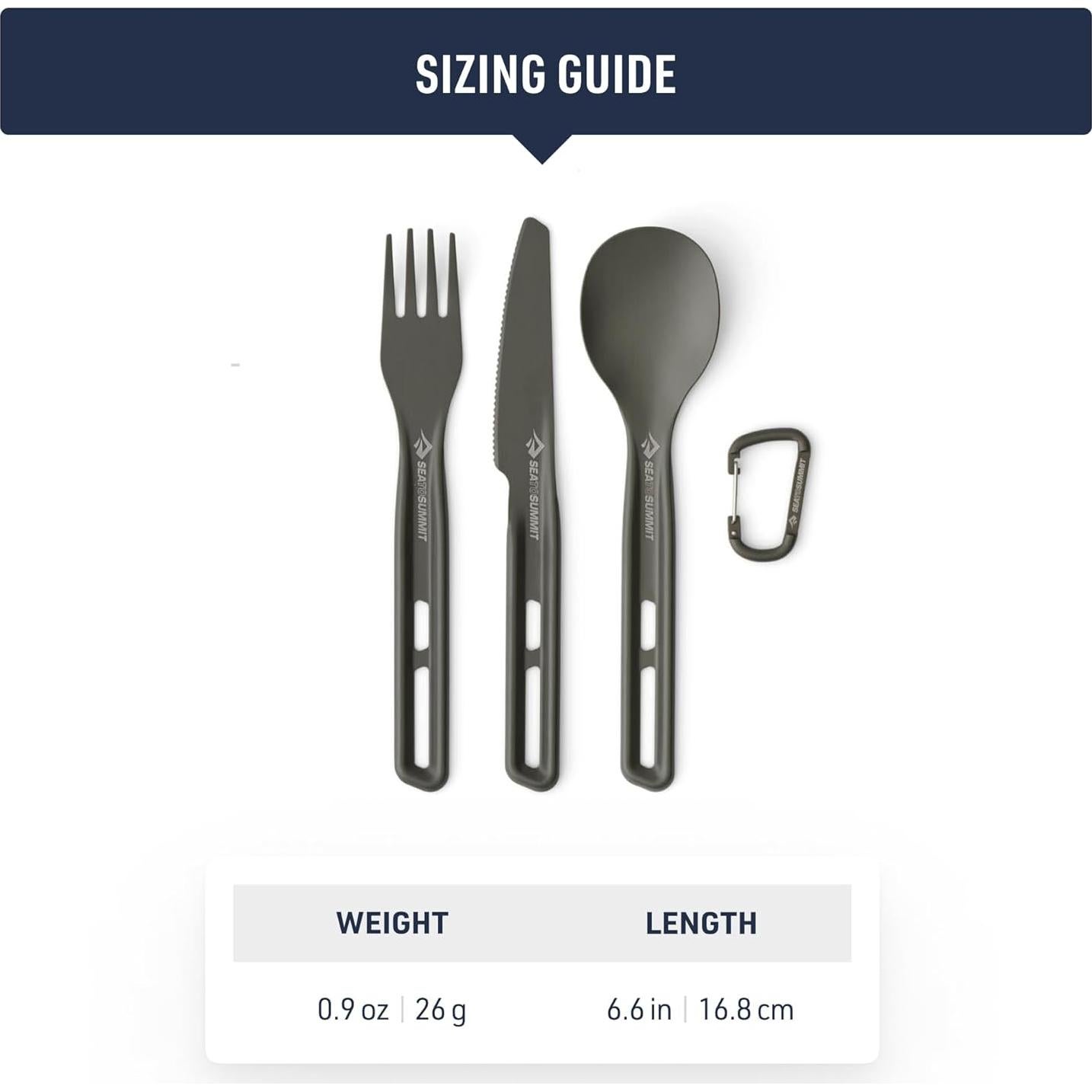 Juego de Cubiertos Ultraligeros Sea to Summit - 3 Piezas