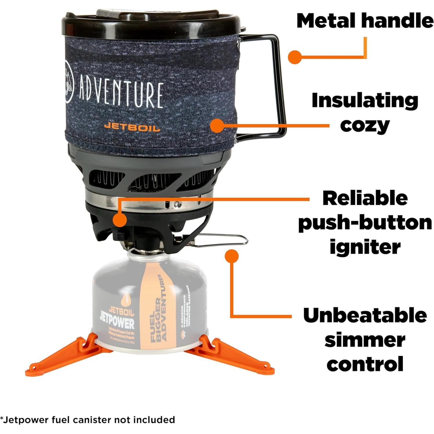 Sistema de Cocina Jetboil MiniMo 1L para Camping y Senderismo