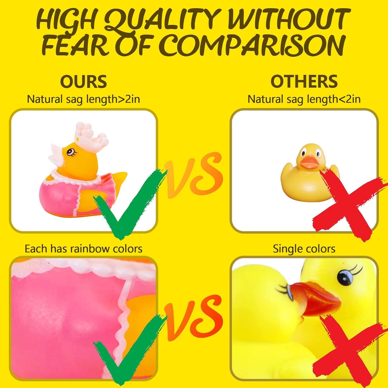 Paquete de 50 Patitos de Goma Dmsky para Baño y Fiesta