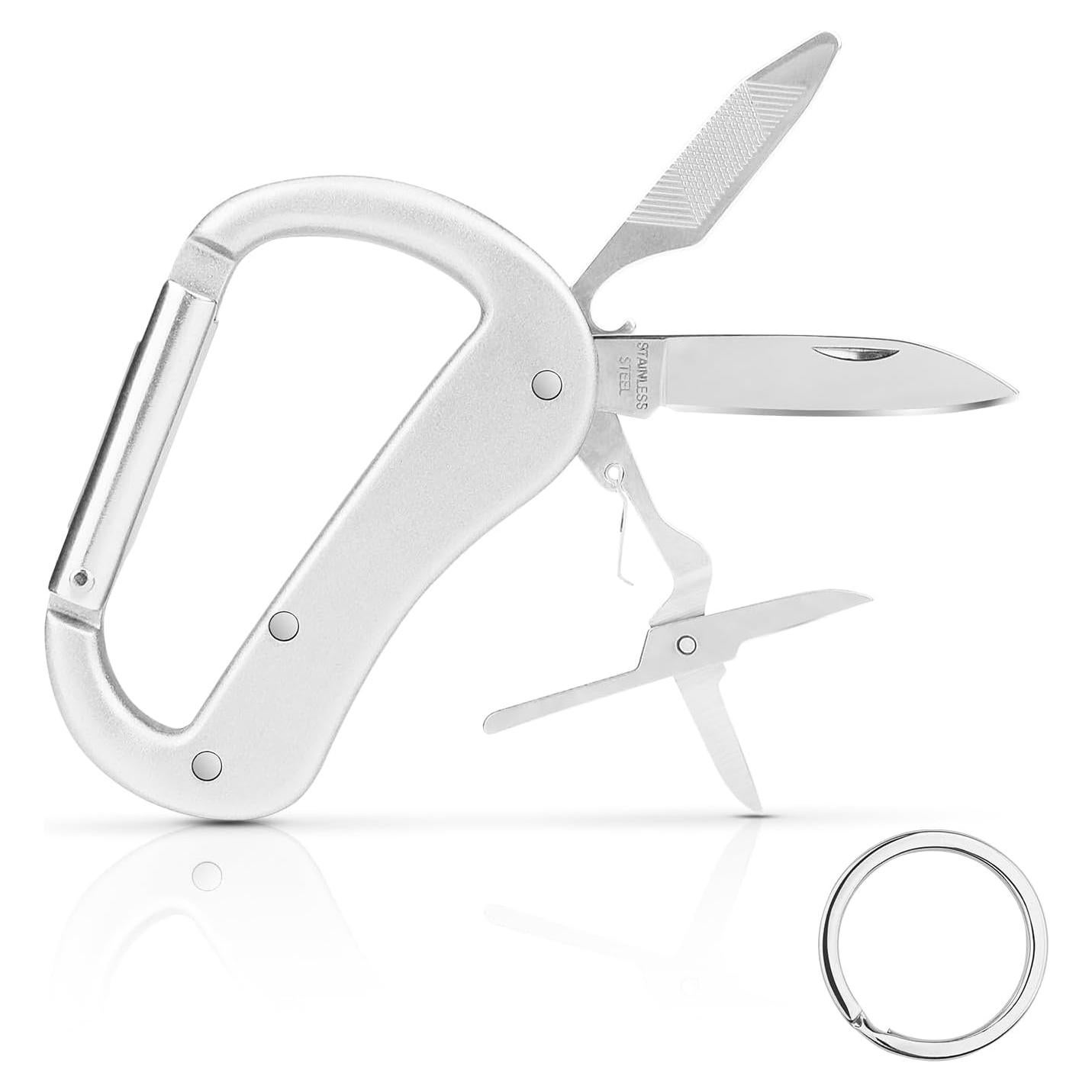 Multiherramienta KINGSUSLAY EDC con cuchillo y mosquetón 5.72 cm