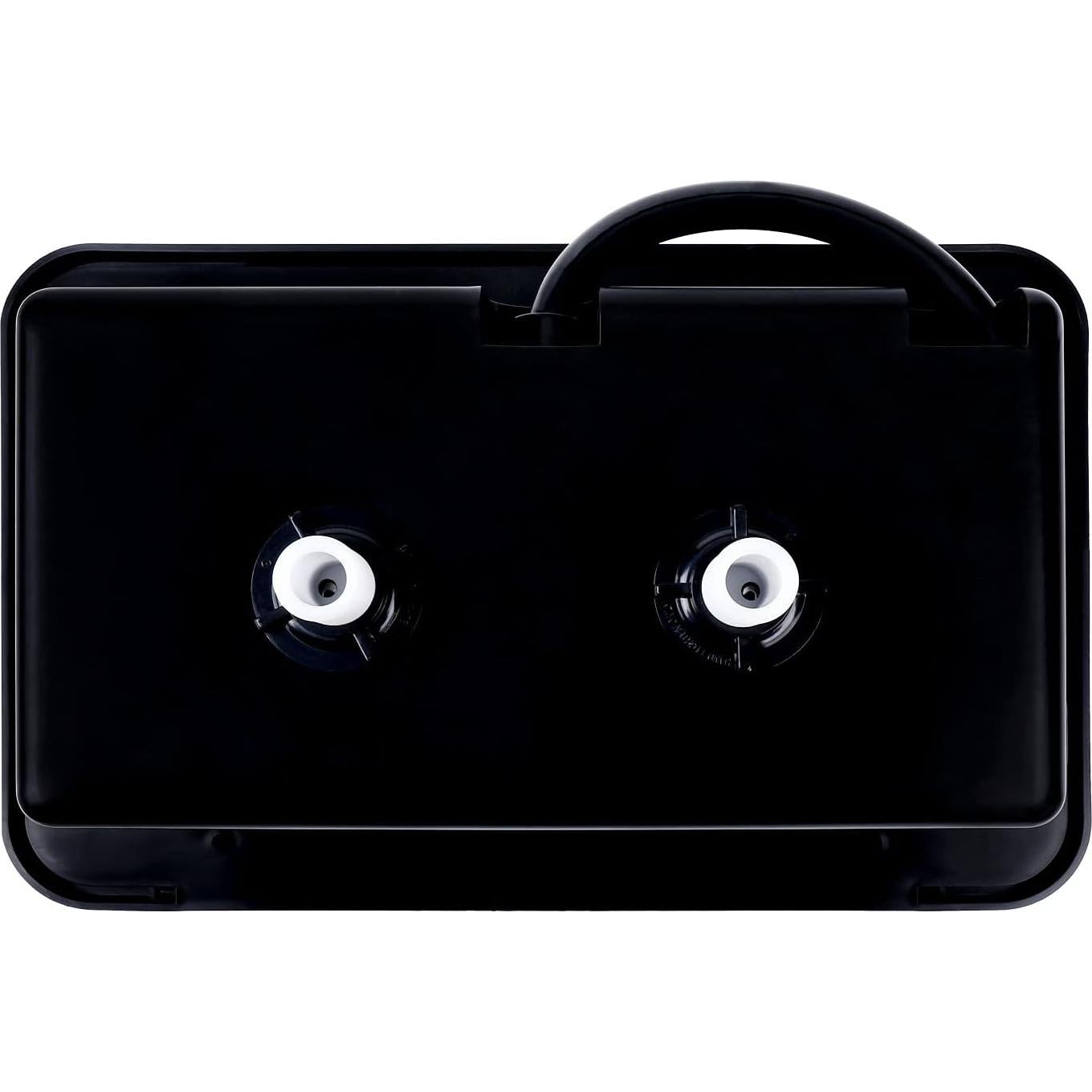 Caja de Ducha Exterior para RV OYMOV - 6.8L, Negra