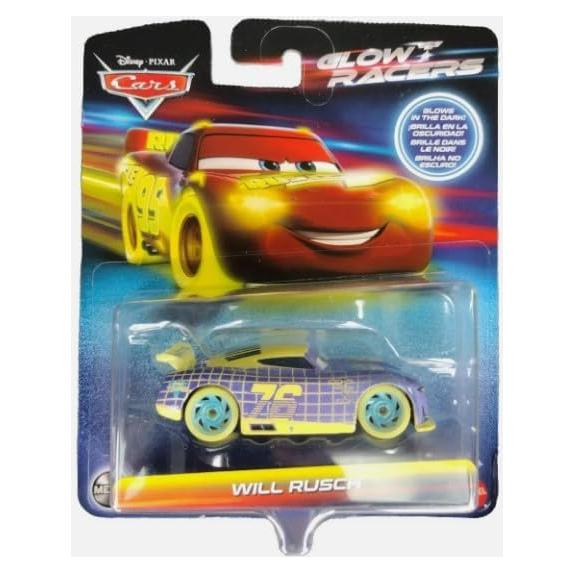 Coches de Juguete Disney Pixar Cars Glow Racers - Will Rusch 1:55