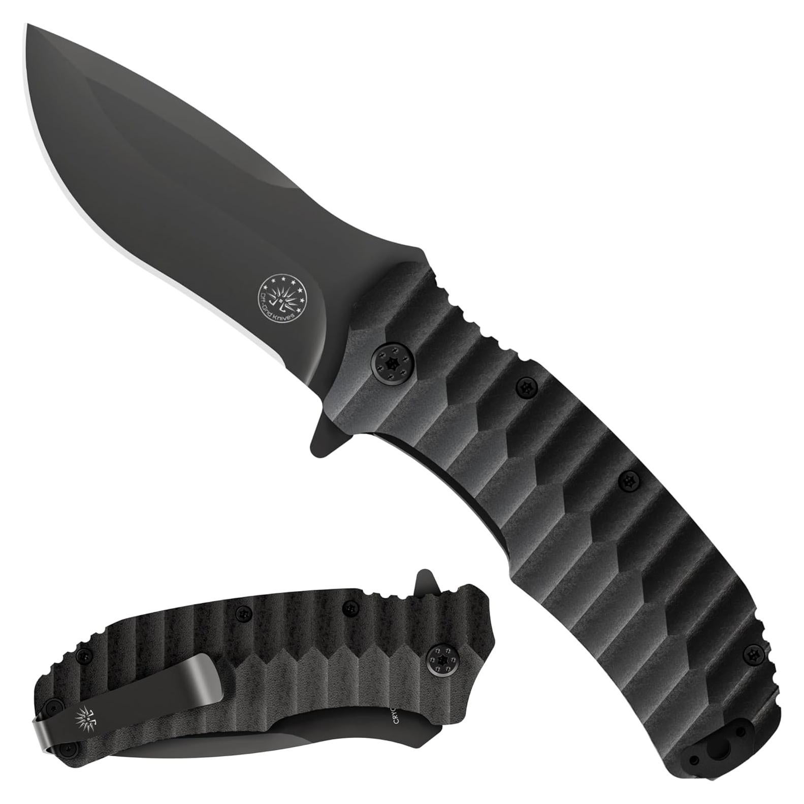 Cuchillo Plegable Off-Grid Fuego Rápido Blackout D2 9.5cm