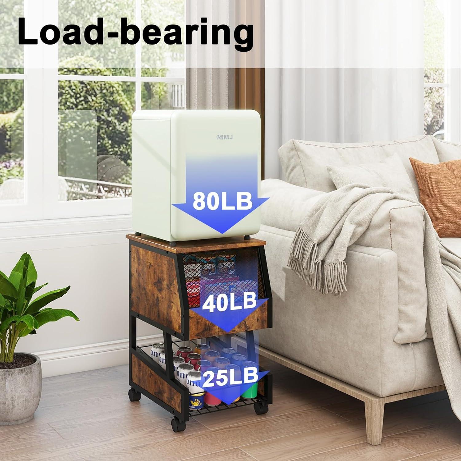 Soporte Compacto para Refrigerador PUNCIA con Almacenamiento