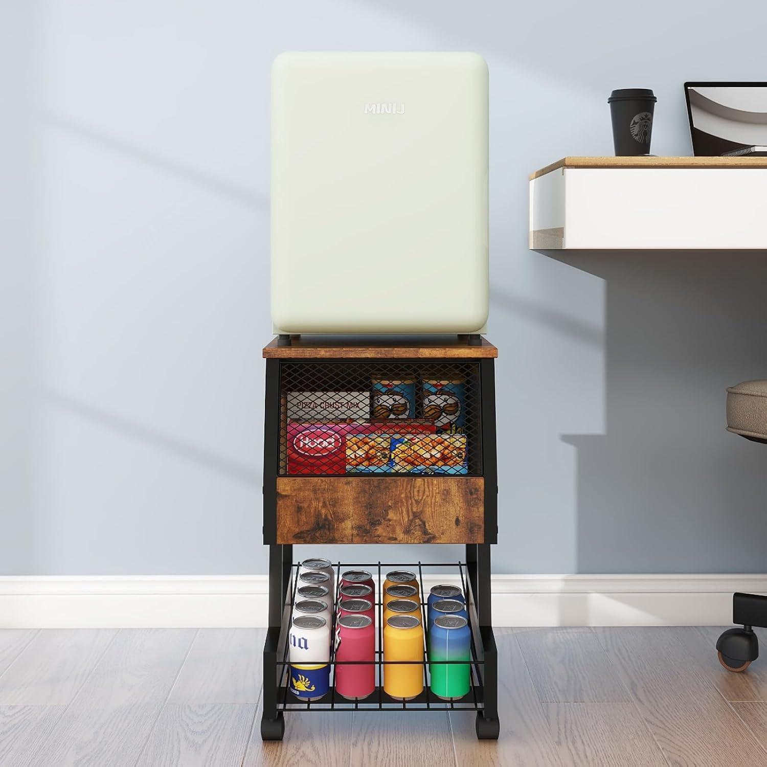 Soporte Compacto para Refrigerador PUNCIA con Almacenamiento