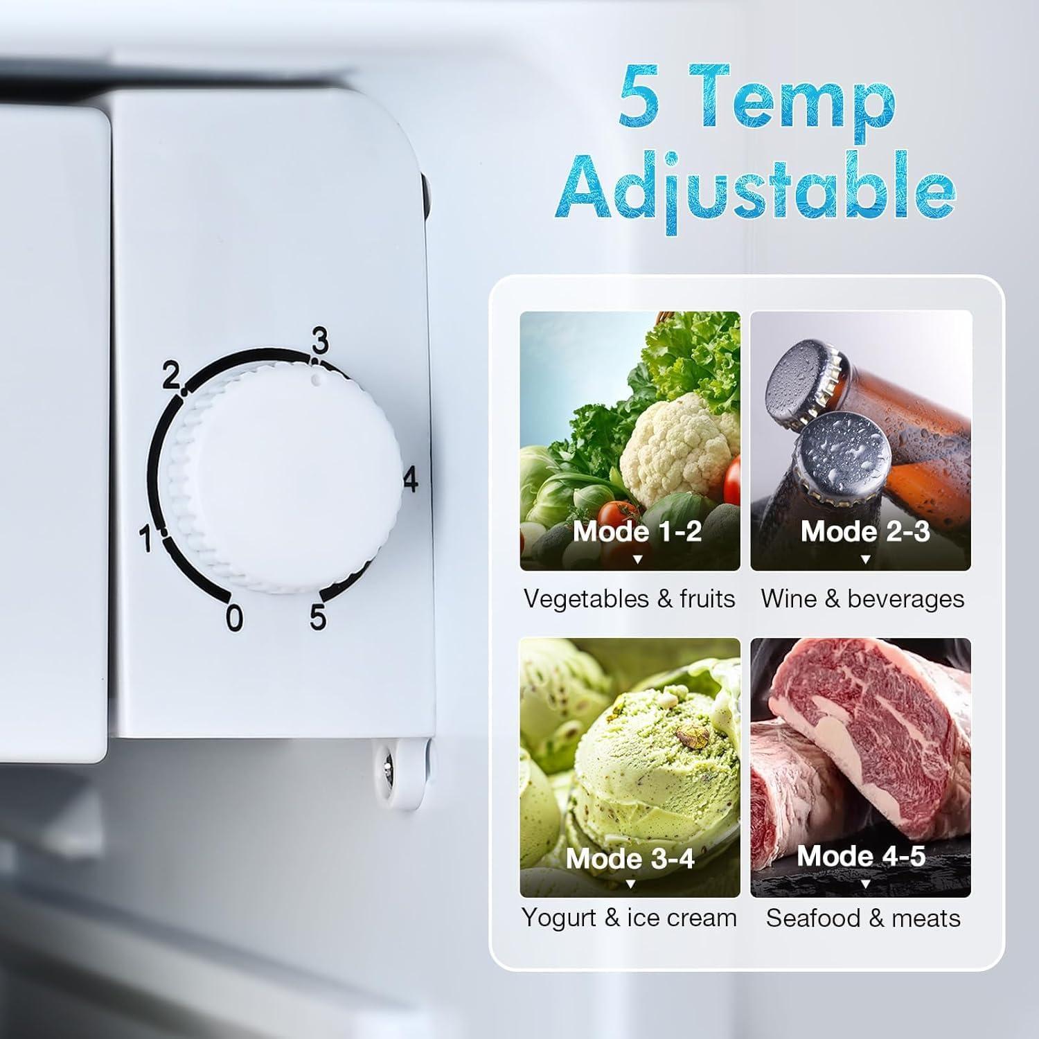 Compact Single Door Refrigerator with Freezer, 2.7 Cu.Ft Mini Fridge for Kitchen, Apartment, Dorm, RV – Adjustable Shelves, Quiet Operation, R600a Cooling Technology (Black, 2.7)