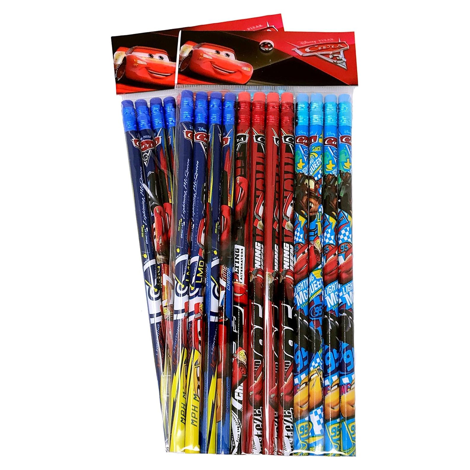 Lápices de Madera Disney Cars - Paquete de 24 unidades