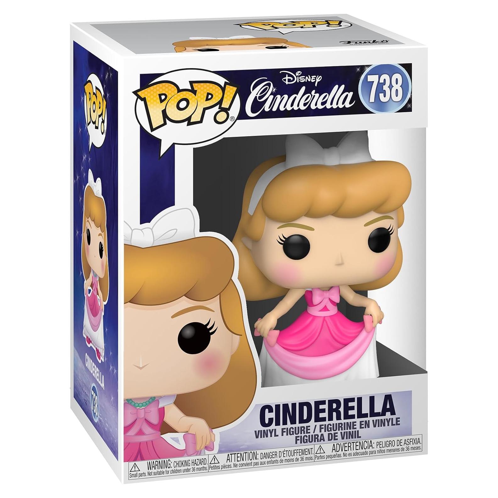 Funko Pop! Cenicienta en vestido rosa 9.53 cm