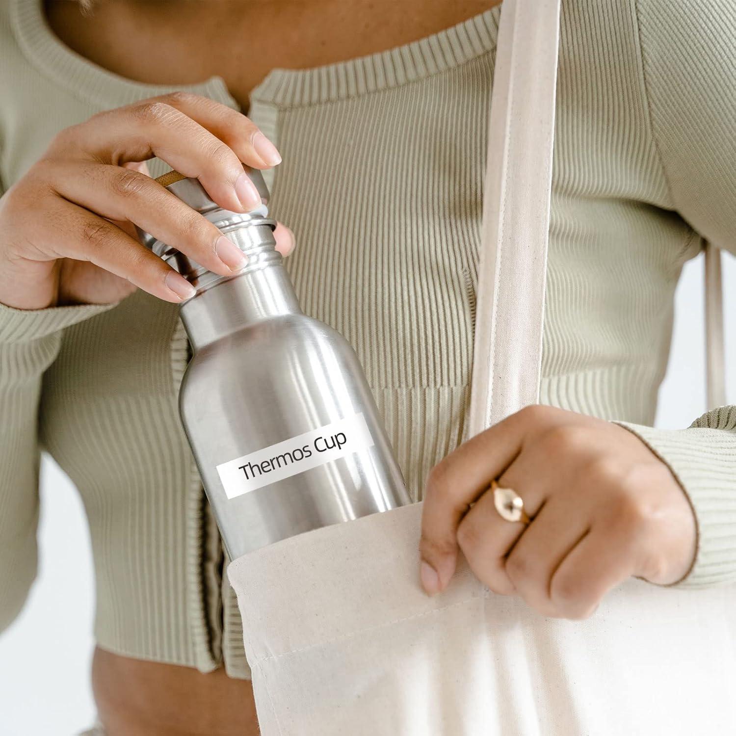 Paquete de 4 cintas de etiquetas RASSURT TZe-231 12mm blancas