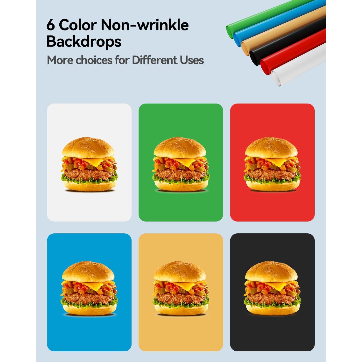 Caja de Luz de Estudio Takerers 30.48x30.48cm 120 LEDs Ajustable