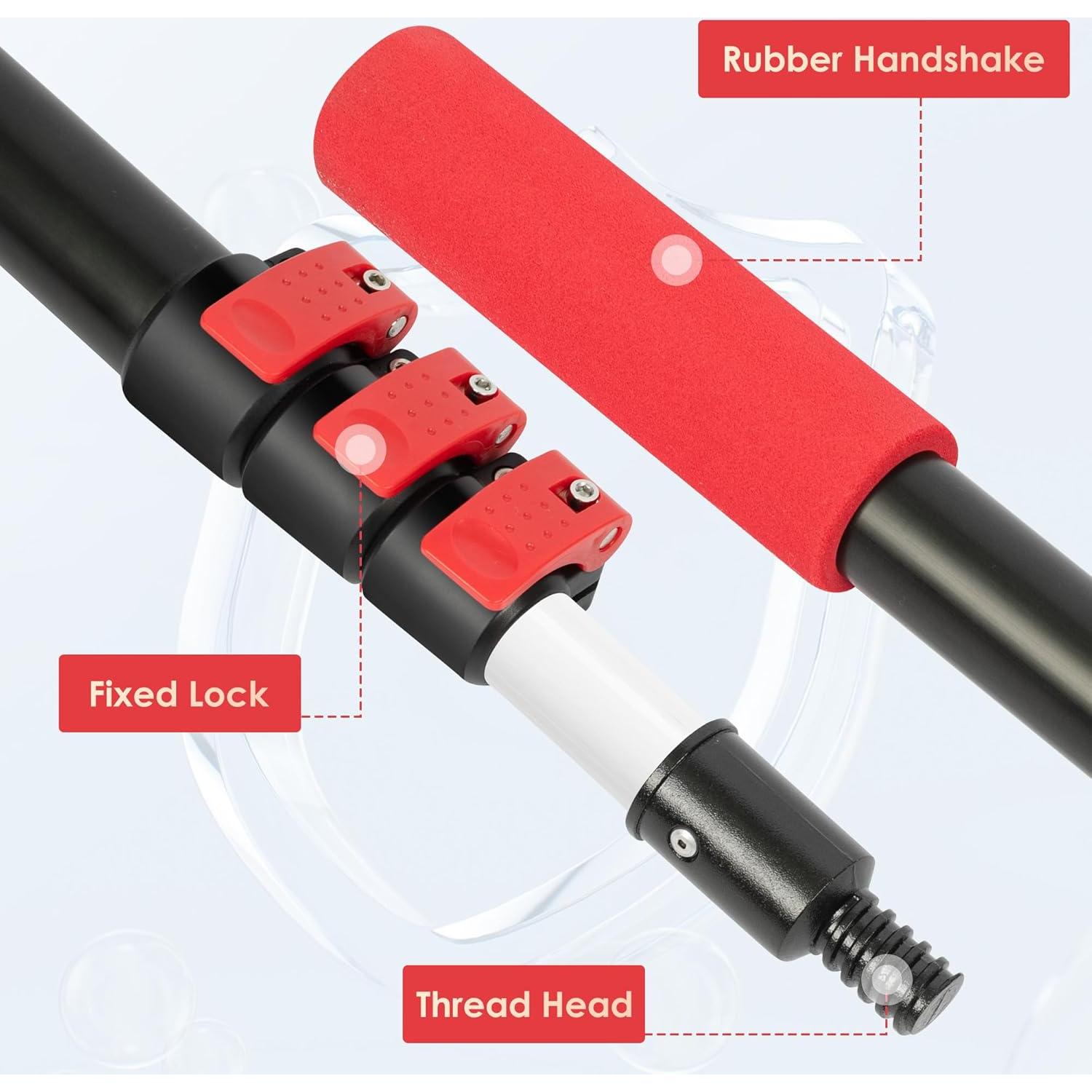 Limpiaparabrisas Telescópico 1.22m getlstub con Estropajo Chenille