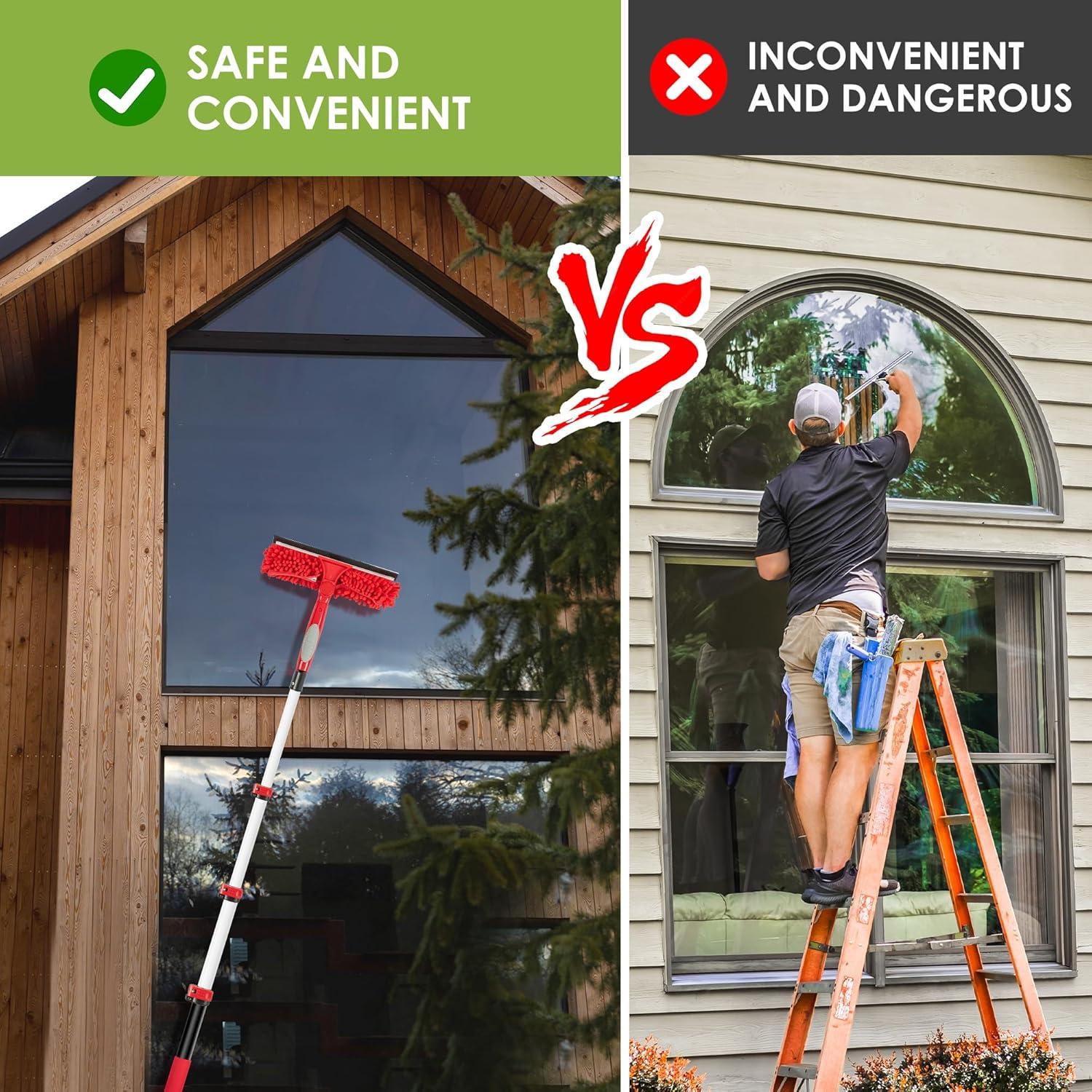 Limpiaparabrisas Telescópico 1.22m getlstub con Estropajo Chenille