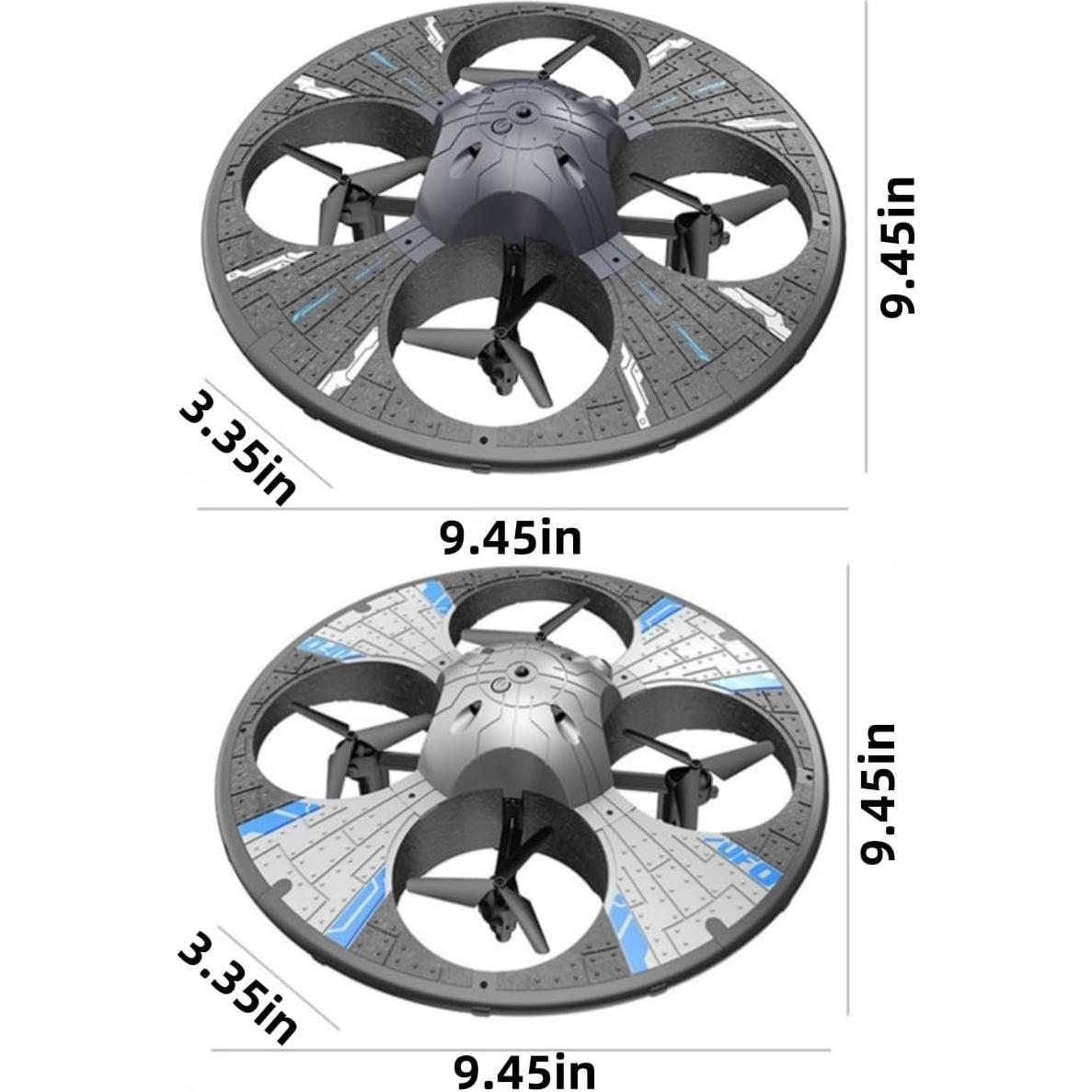 Dron RC APIZCUK S163 con Cámara HD y Luces LED - Negro