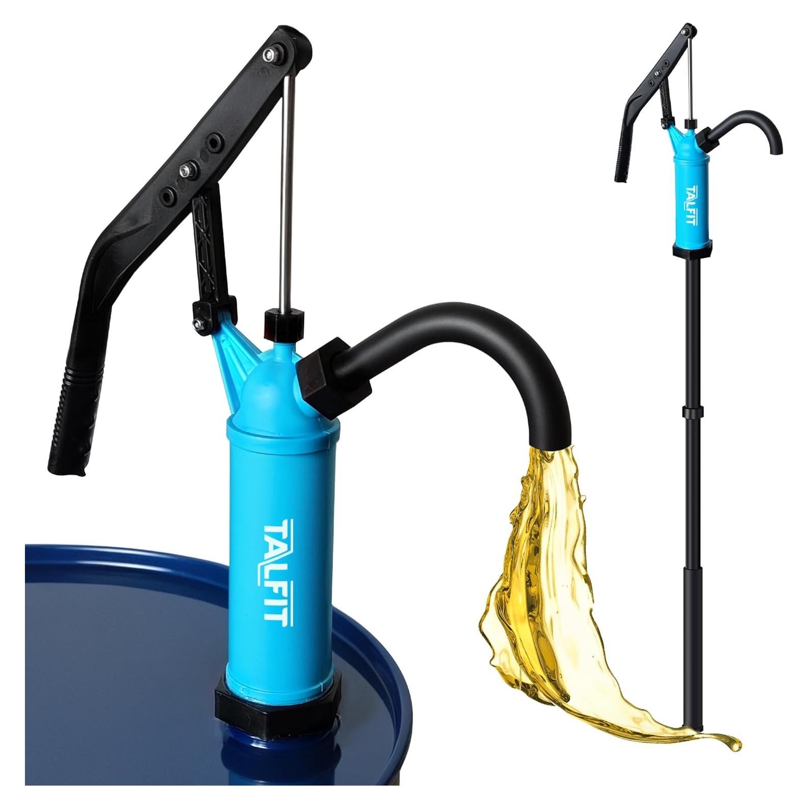 Lever Action Barrel Pump,55 Gallon Drum Pump, For Fuels, Chemicals, Corrosive Liquids, Water Based Fluids, Fits 5 to 55 Gallon Drums & Barrels (PP - Regular Corrosion Resistance)