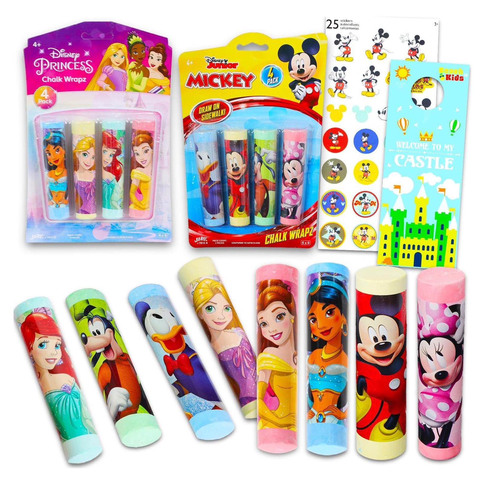 Juego de Tiza Jumbo Disney para Niños - 8 Palos Multicolor