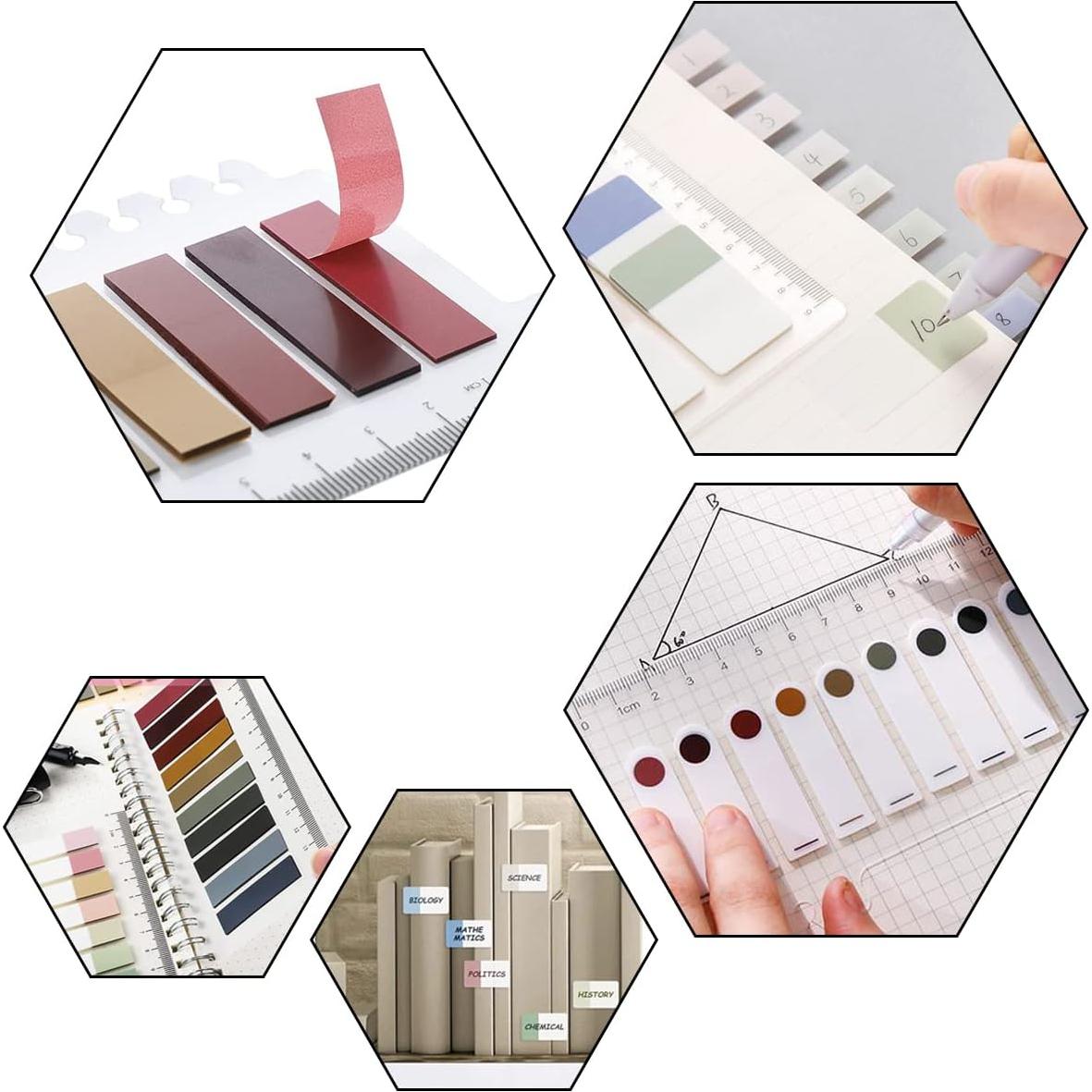 Etiquetas Índice Adhesivas AIYUENCICI Morandi 660 Piezas