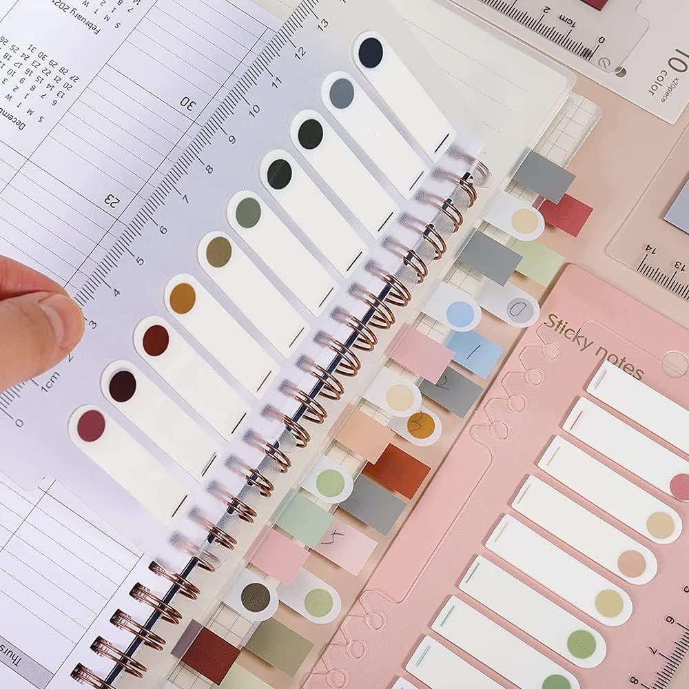 Etiquetas Índice Adhesivas AIYUENCICI Morandi 660 Piezas