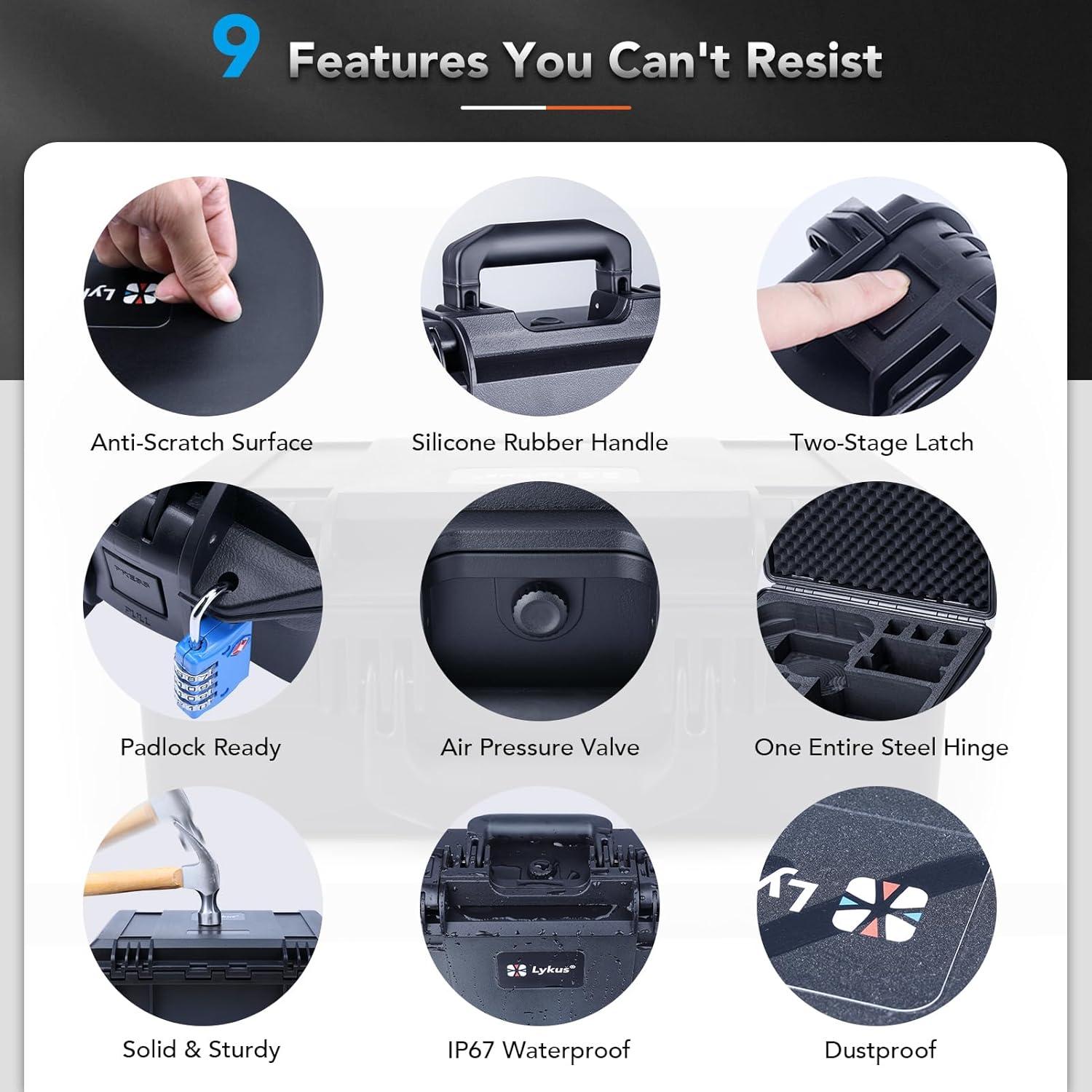 Estuche Duro Impermeable Lykus Titan AT200 para DJI Avata 2