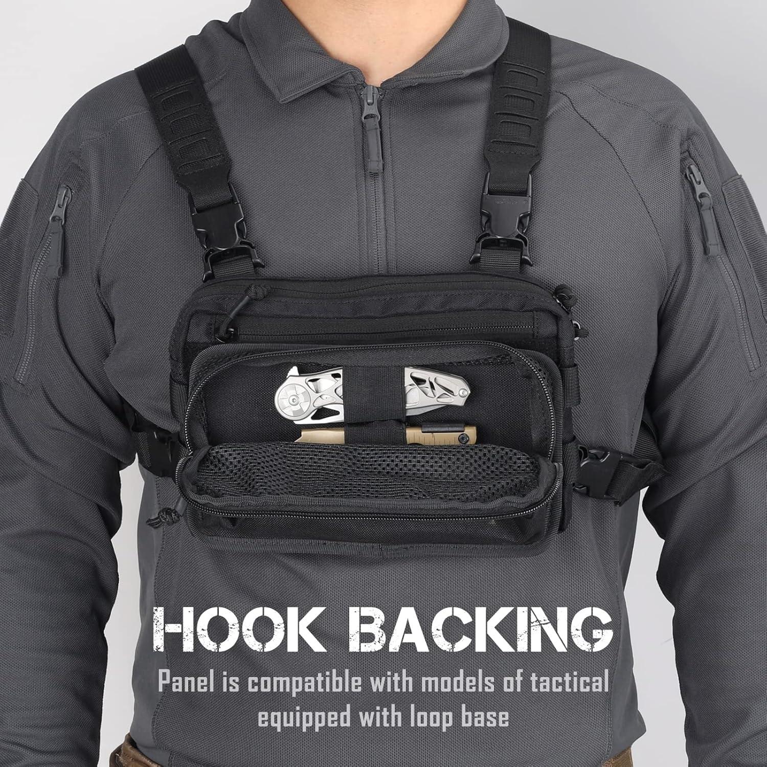 Bolsa Táctica de Malla LIVANS con Cremallera 22.9x12.9cm