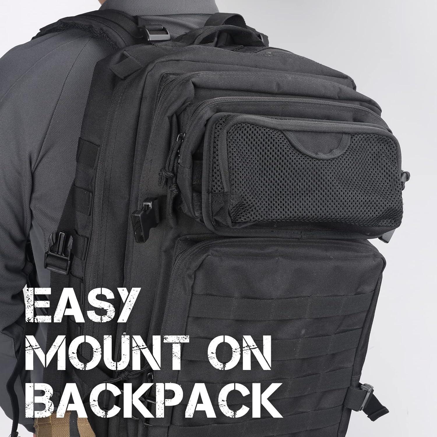 Bolsa Táctica de Malla LIVANS con Cremallera 22.9x12.9cm