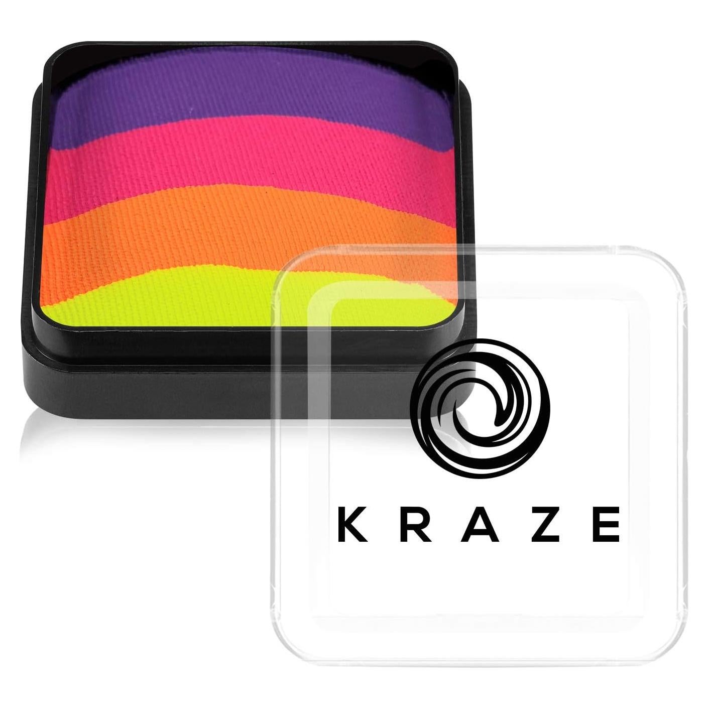 Pastel de Torta en Cúpula Kraze FX Felicidad 25g - Pintura Facial Neon