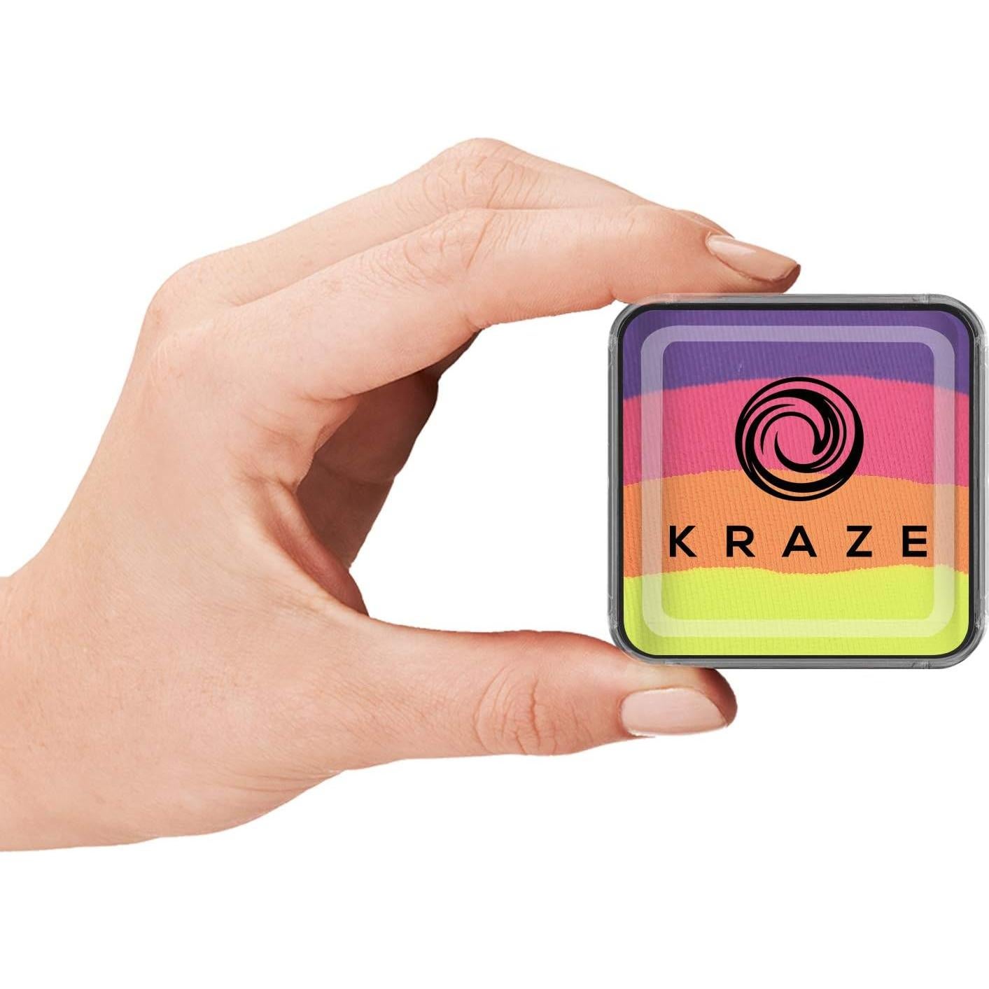 Pastel de Torta en Cúpula Kraze FX Felicidad 25g - Pintura Facial Neon