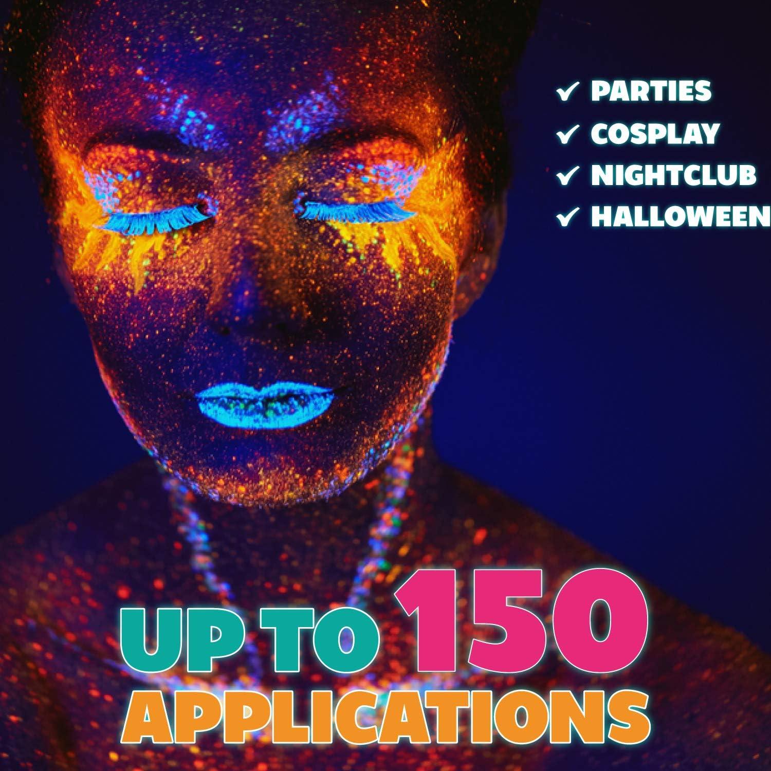 Pastel de Torta en Cúpula Kraze FX Felicidad 25g - Pintura Facial Neon