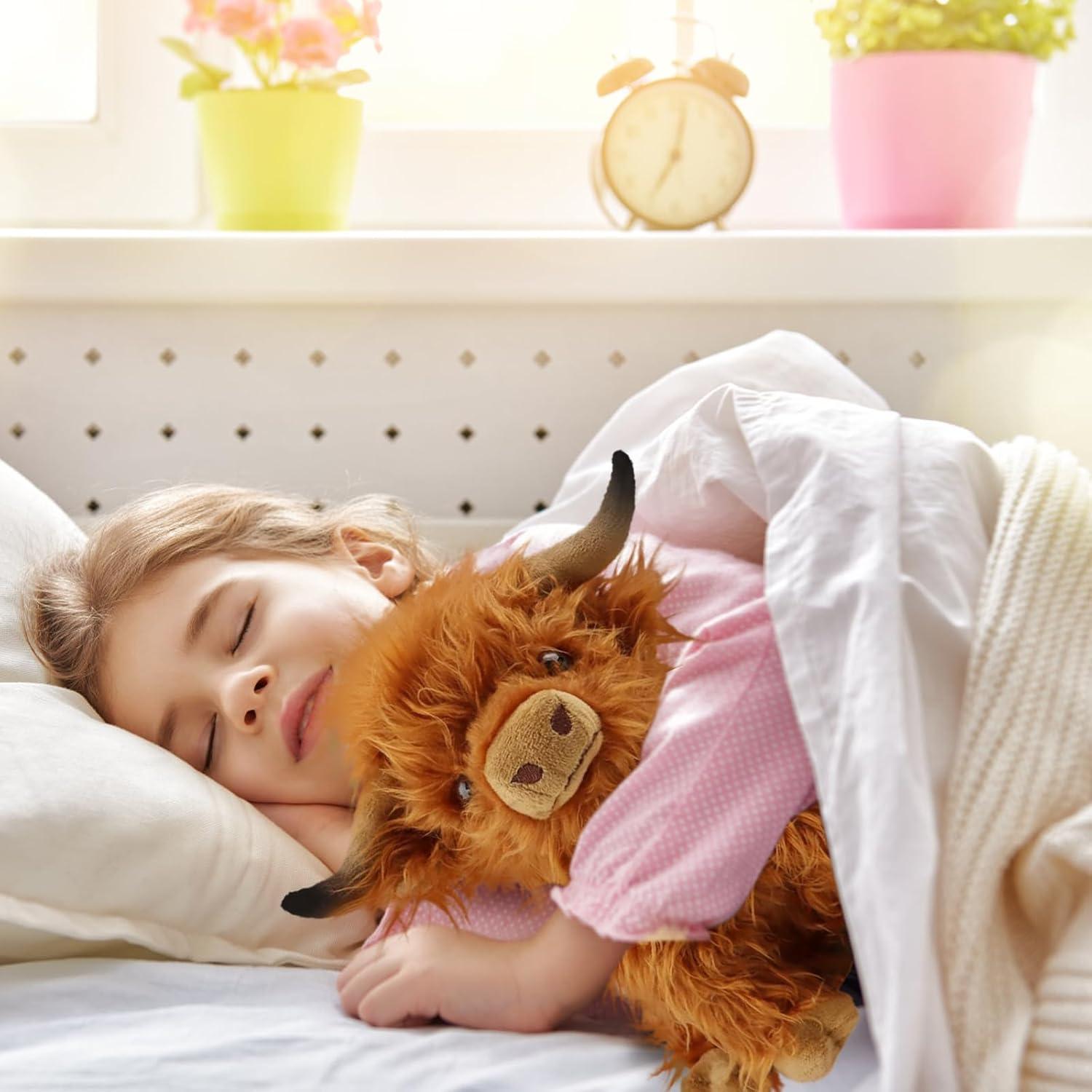 Muñeco de Peluche Vaca de las Tierras Altas Rivoeis 26.7 cm